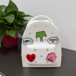 Factory Hot Selling Fashion Style Candy Color Kids Cartoon Lovely Jelly Waterproof EVA Children School Backpack for Girls
