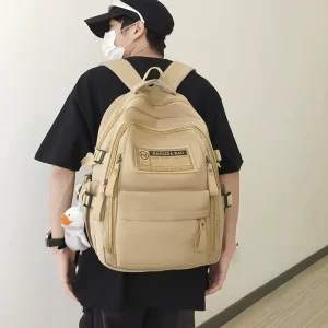 Factory Nylon Back Bags for Women Travel Spring Autumn Computer Backpack for Men High Middle School Student Backpack