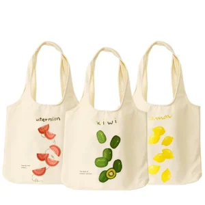 Factory T shirt Cotton Shopping Tote Bag Custom Logo Printing Canvas Shopping Grocery Bags