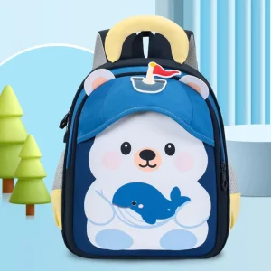 Factory Waterproof Lightweight Kids School Bag Reflective Cartoon Kindergarten Backpack for Boys and Girls