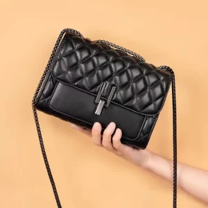 Factory price fashionable shoulder bag pu faux leather design chain handbag luxury women’s wallet sling crossbody bags