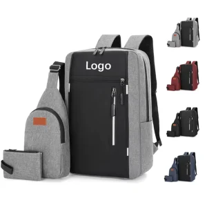 Fashion 15.6 Inch Business Men Travel School Computer Bag Backpack Set Mochilas Women USB Laptop Backpacks