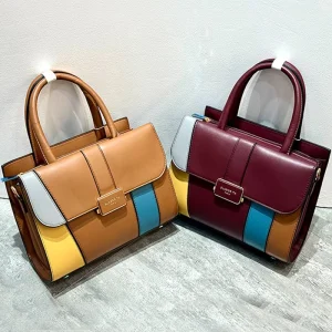 Fashion Bags Women Handbags Ladies Contrasting Leather Tote Bag Luxury Bags Top Quality for Women