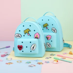 Fashion Candy Pattern Large Capacity Waterproof Zipper EVA Backpack for Child Kids