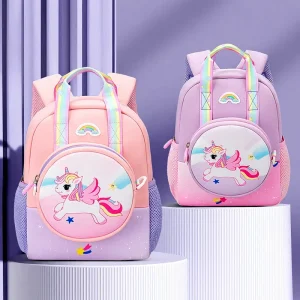 Fashion Cartoon Students Toddler Schoolbag Load Reduction Spine Protection Shoulder Bag Children School Bags