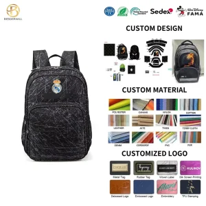 Fashion Design School Bag Polyester School Backpack for Student School Bags for Kids