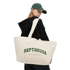 Fashion Eco friendly Custom Reusable Print Recycle Grocery Cotton Canvas Fabric Shopping Tote Bag Sacs En Coton Bag