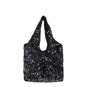 Fashion Lady Starry Sky Shiny Single Zip Portable High Value Niche Shoulder Bag
