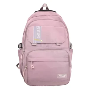 Fashion Leaf Backpack Female School Student Korean Version Simple School Bag