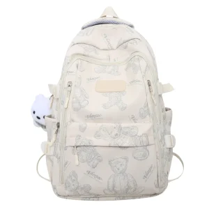 Fashion Nylon 20-36L Lightweight Large Capacity Unisex Daypack for Middle and High School Students