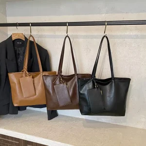 Fashion Women’s Tote Handbag Large Capacity Open Closed Cross Border Polyester Waterproof Embroidered Solid Color