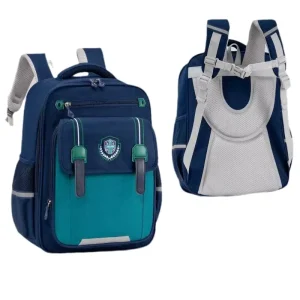 Fashionable Oxford Zipper Backpack for Grades 1 6 Students with Large Capacity Easy to Clean & Reduced Load Design