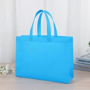 Foldable Non Woven Shopping Bags Large Capacity PP Tote with Custom Logo for Grocery Gift Packaging