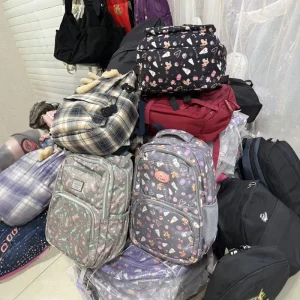 Foreign Trade Inventory Boys Student Backpacks New Urban Simplicity Waterproof Nylon Mixed Styles Overstocked End of Line Bags