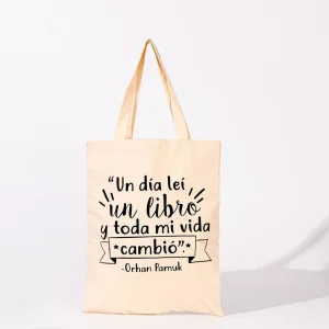 GAOHE D008 Reusable Large Capacity Shoulder Tote Bag Natural Cotton Canvas Flexiloop Handle Silk Screen Printing Great Quality