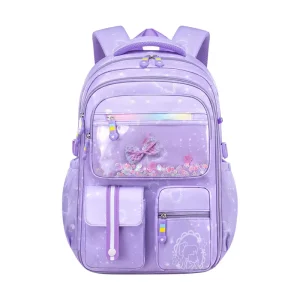 Girls 1-6 Grade School Backpacks Large Capacity Gradual Daily Use for Children