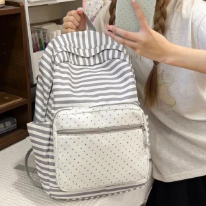 Girls Casual Backpack With Laptop Compartment Fashion Water Resistant Daypack for Teen Student Girls