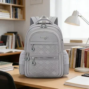 Girls School Backpack Spine Protection Air Cushion Straps 18 Inch 20-35L Waterproof Polyester for College