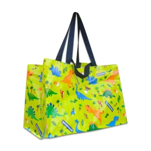 Golden Custom Dual Handles PP Woven Laminated Large Grocery Tote Bag
