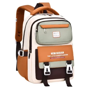 Grade 1 to Grade 6 Junior High School Students Lightweight Backpack with Large Capacity Waterproof Customizable Logo Print
