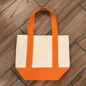 Grocery Gift Canvas Tote Bag Eco Friendly Polyester Cotton Reusable Shopping Bag Custom Print Personalized Logo Tote Bags Front