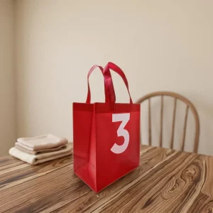 Heatpress Customized Eco Reusable Moisture Proof Recyclable Non Woven Shopping Bags for Valentine Gift Bags and Exhibition Use