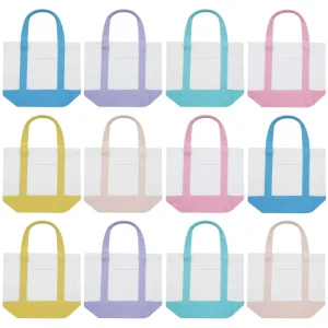 Heavy Duty Canvas Tote Bags with Letter Pattern and Shoulder Strap Large Capacity Shopping Tote for Women