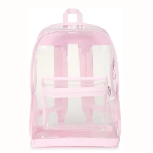Heavy Duty Fashion PVC Transparent Backpack with Zipper Closure Unisex School and Daily Use 30-40L Large Capacity