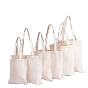 Heavy Duty Large Natural Canvas Cartoon Pattern Tote Bags Handles Zipper Closure 15x14x4 Crafts Shopping Groceries