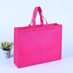 Heavy Duty Non Woven Tote Bag with Button Custom Logo