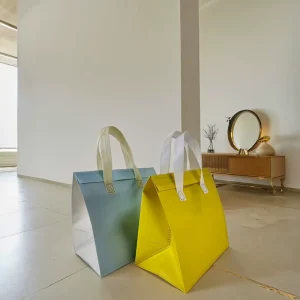 High Capacity Reusable Non Woven Fabric Tote Cooler Bag Insulated Lunch Bag for Food for Exhibitions