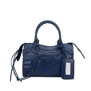 High End French Retro Trendy Spicy Girl Handbag Paris Rivet Single Shoulder Crossbody Bag Zipper Pillow Bag Design for Woman