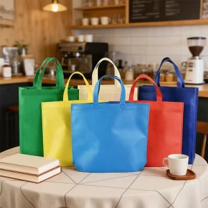 High Precision Durable Non Woven Tote Shopping Bag Custom Stitching Zipper Top for Supermarket Artisan Craftsmanship Handmade