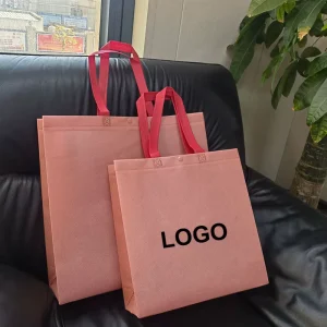 High Quality Blue Non Woven Durable Reusable Craft Supermarket Tote Shopping Bag with Silk Screen Printed Logo