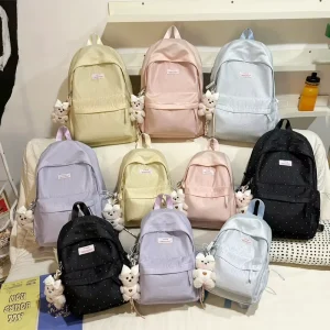 High Quality Customized Fashion Zipper Closure Nylon Internal Frame Backpack Physiological Curve Back Unisex Students