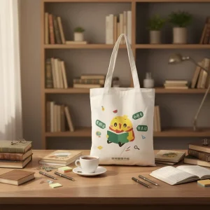 High Quality Eco friendly Cotton Tote Bag with Handle Customized Logo Reusable Huge Capacity for Shopping Packaging