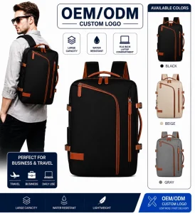 High Quality Fashionable Large Capacity Laptop Backpack Waterproof Oxford Material Zipper Backpack