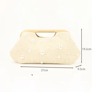 High Quality Ladies Beach Summer Handbag Factory Custom Beaded Purse Fashionable Women’s Shoulder Bags