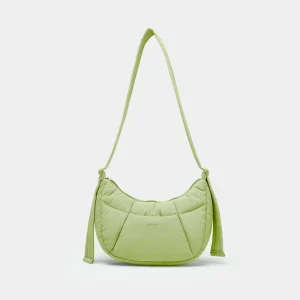 High Quality Nylon Puffy Luna Bag Custom Lightweight Casual Puffer Sling Bag Unique Fashionable Puffy Crescent Bag