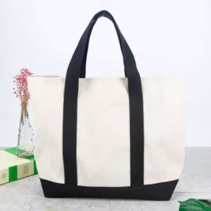 High Quality Reusable Custom Logo Printed Shopping Canvas Cotton Tote Bag