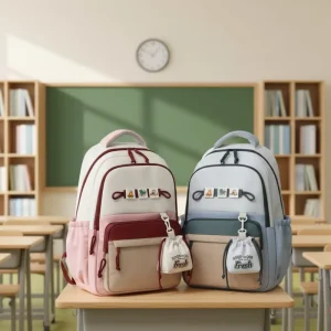 High Quality Unisex Softback Nylon Cartoon School Backpack Zipper Large Capacity (20-36L) Water Resistant Retractable