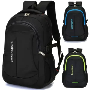 High School Middle School Elementary School Students Travel Laptop Bag Men’s Unisex Large Capacity Nylon Backpack