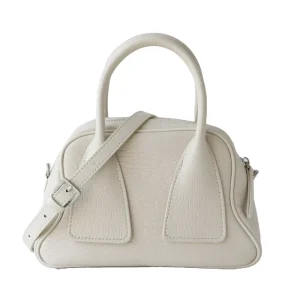 High-end Luxury Modern Vintage Genuine Leather Waterproof Handbag Bowling Pillow Shoulder Crossbody Bag Fashionable Zipper Dress