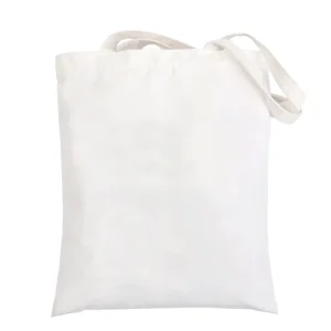 In Stock Custom-Made High-Class DIY Blank Recyclable Cotton Bag White Canvas Tote Bag