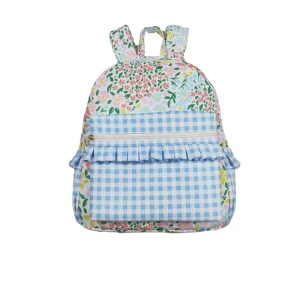 In Stock Garden Flower Floral Print Kids Backpack Boutique Style for Back School Children’s Bag