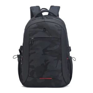 Junior High School Student Backpack Fashion Zipper Dot Pattern Large Capacity Waterproof Casual Lightweight Soft Handle Arcuate