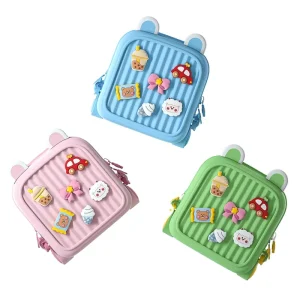 KOOOL Waterproof School Backpack for Kids Girls EVA Mochila Escolar with Cartoon Pattern Book Bags for Students