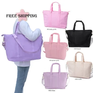 Keymay Free Shipping Stock 5 Colors Women’s Weekender Shoulder Bag Large Capacity Waterproof Nylon Tote Bag Ladies Hand Bags