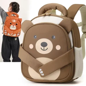 Kindergarten Cute Funny Unisex Schoolbag Treasure Preschool Children Ultra light Wear resistant Polyester Shoulder Backpack