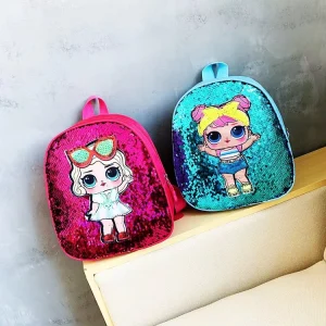 Kindergarten School Bag Cartoon Sequin 3 5 Years Old 5 Children’s Backpack Autumn Winter Backpack for Boys and Girls